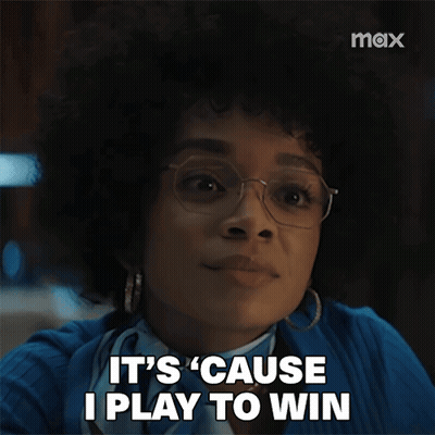 Woman Wearing Glasses Saying Play To Win GIF