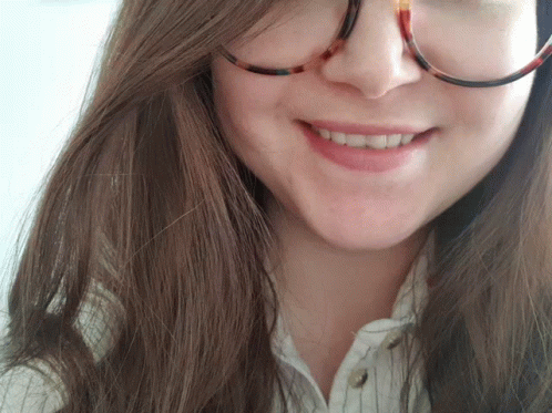 Woman Wearing Glasses Smiling GIF
