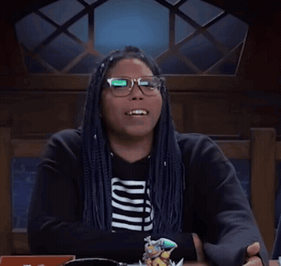 Woman Wearing Glasses With Yeet Baby GIF
