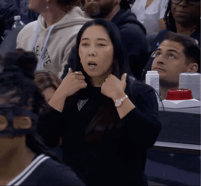 Woman Wearing Guess Watch In The Stands GIF
