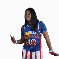 Woman Wearing Harlem Jersey Dancing Milly Rock Style GIF