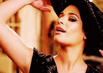 Woman Wearing Hat And Black Dress GIF