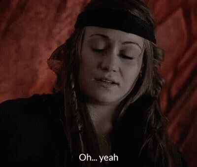 Woman Wearing Headband And Scarf Smiling GIF