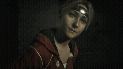 Woman Wearing Headband With Flashlight GIF