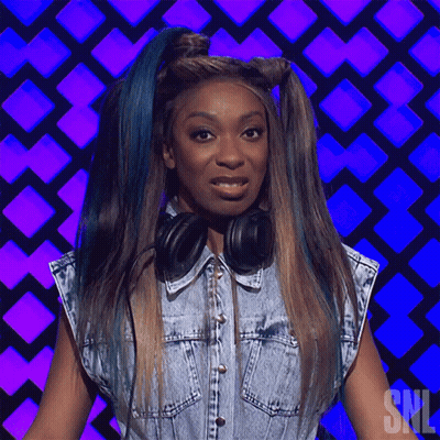 Woman Wearing Headphones And Denim Shirt GIF