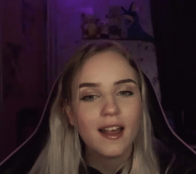 Woman Wearing Headphones And Hood GIF