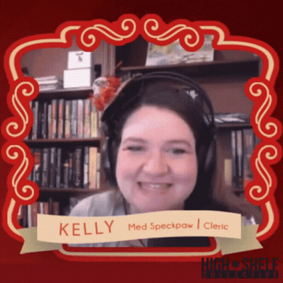 Woman Wearing Headphones And Kelly Name Tag GIF