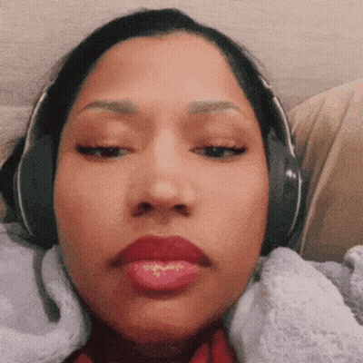 Woman Wearing Headphones Eyes Closed GIF