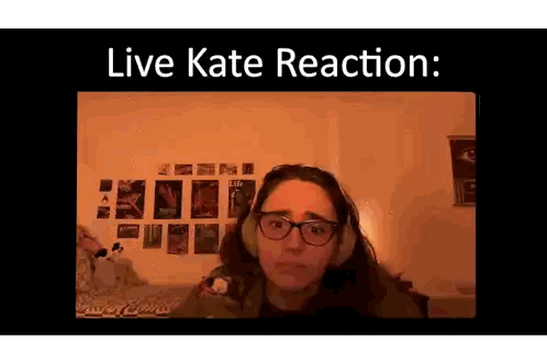 Woman Wearing Headphones Live Kate Reaction Sticker