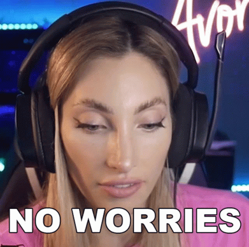 Woman Wearing Headphones No Worries GIF