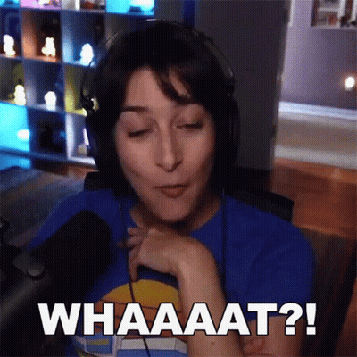 Woman Wearing Headphones Saying Whaaat GIF