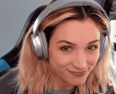 Woman Wearing Headphones Smiling GIF