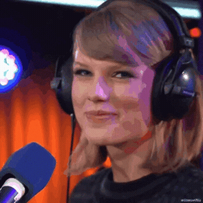 Woman Wearing Headphones With Blue Microphone GIF
