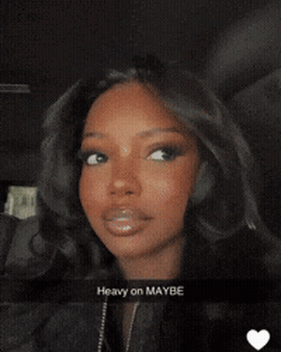 Woman Wearing Headphones With Heavy On Face GIF