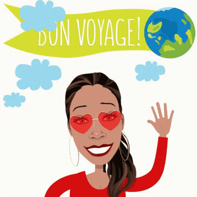 Woman Wearing Heart Shaped Sunglasses Bon Voyage GIF