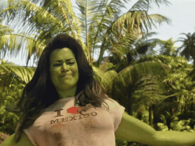 Woman Wearing I Love Mexico Shirt GIF