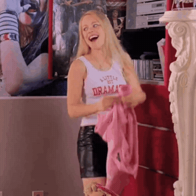 Woman Wearing Little By Drama Tank Top GIF