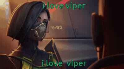 Woman Wearing Mask I Love Viper GIF