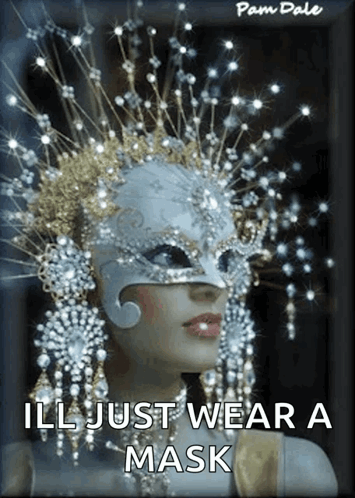 Woman Wearing Mask Ill Just Wear Mask GIF