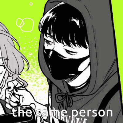 Woman Wearing Mask With The Same Person GIF