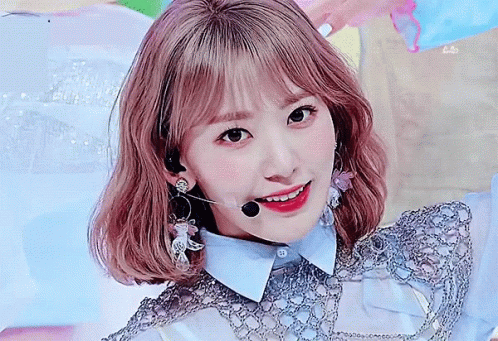 Woman Wearing Microphone Close Up GIF