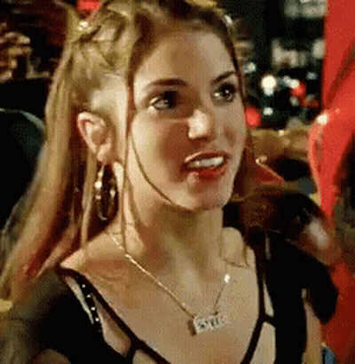 Woman Wearing Necklace Saying Ester GIF