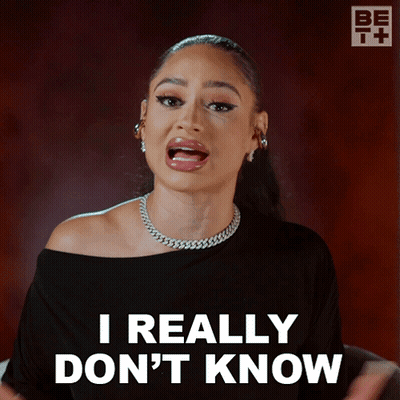 Woman Wearing Necklace Says I Really Don't Know GIF
