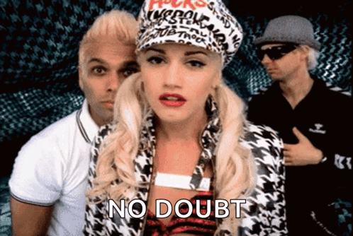 Woman Wearing No Doubt Hat GIF