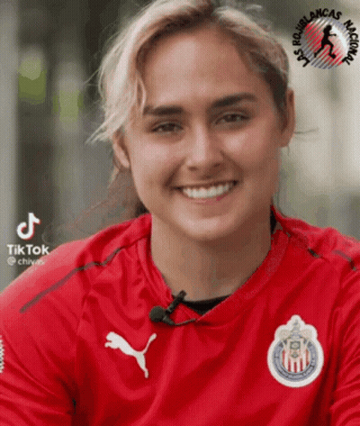 Woman Wearing Red Puma Shirt GIF