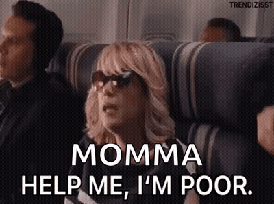 Woman Wearing Sunglasses Sitting On Plane Saying Help Me GIF