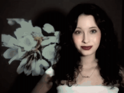 Woman Wearing Sydney Necklace GIF