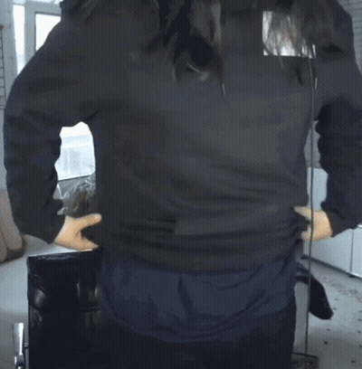 Woman Wearing Vrensack Shirt GIF
