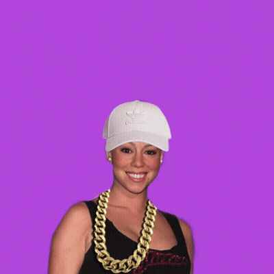 Woman Wearing White Adidas Hat And Gold Chain GIF