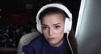 Woman Wearing White Headphones Arsenal Shirt GIF