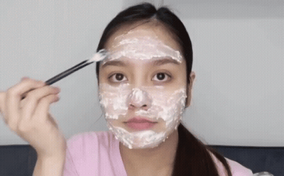 Woman Wearing White Mask GIF