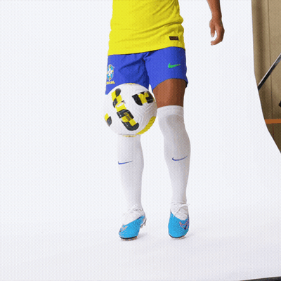 Woman Wearing Yellow Soccer Shirt GIF