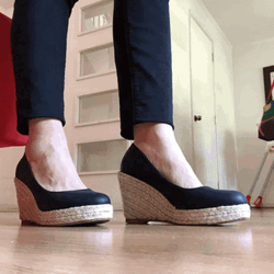 Woman Wedge Shoes GIF