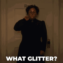 Woman What Glitter Bomb GIF