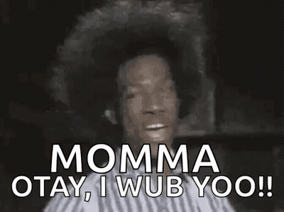 Woman With Afro Giving OK Sign Saying Momma Otay GIF