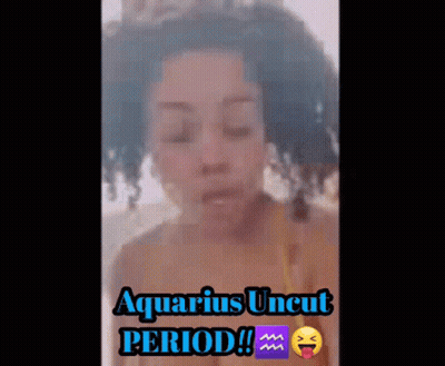 Woman With Aquarius Uncut Period GIF