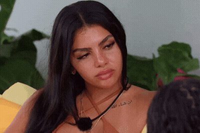 Woman With Arabic Tattoo GIF