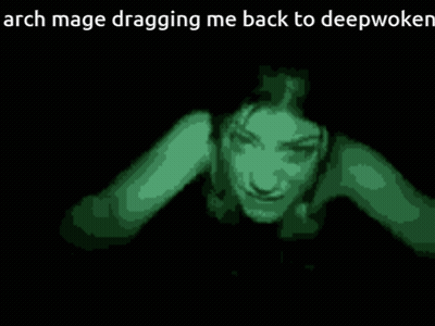 Woman With Arch Mage Dragging Me Back To Deepwoken GIF