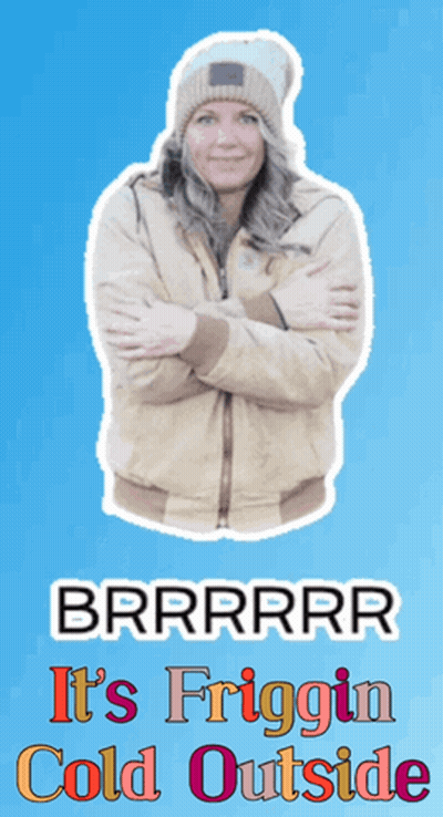 Woman With Arms Crossed Brrrrrr It's Friggin Cold Outside GIF