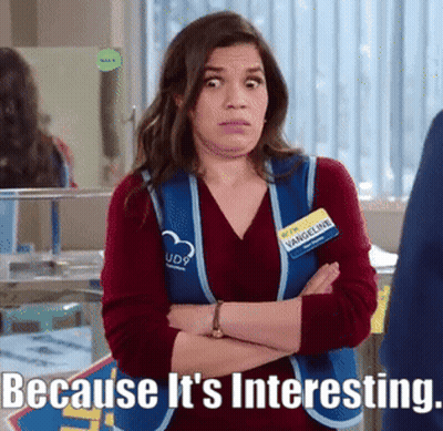 Woman With Arms Crossed Says Because It's Interesting GIF