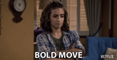 Woman With Arms Crossed Says Bold Move Netflix Ad GIF