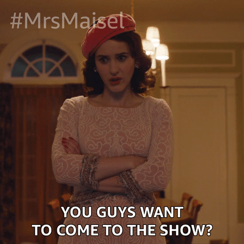 Woman With Arms Crossed Says You Guys Want To Come To The Show GIF