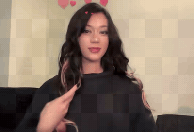 Woman With Arms In The Air Nal GIF