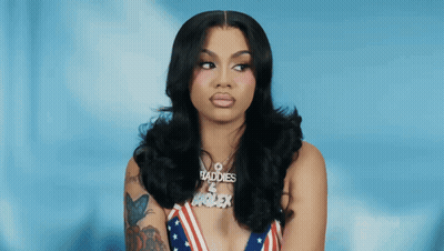 Woman With Baddies Necklace GIF