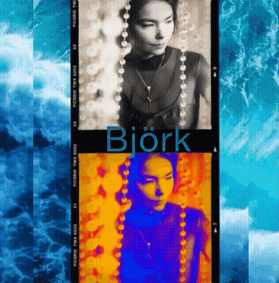 Woman With Bjork GIF