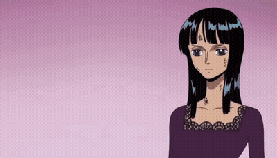 Woman With Black Hair And Purple Shirt GIF